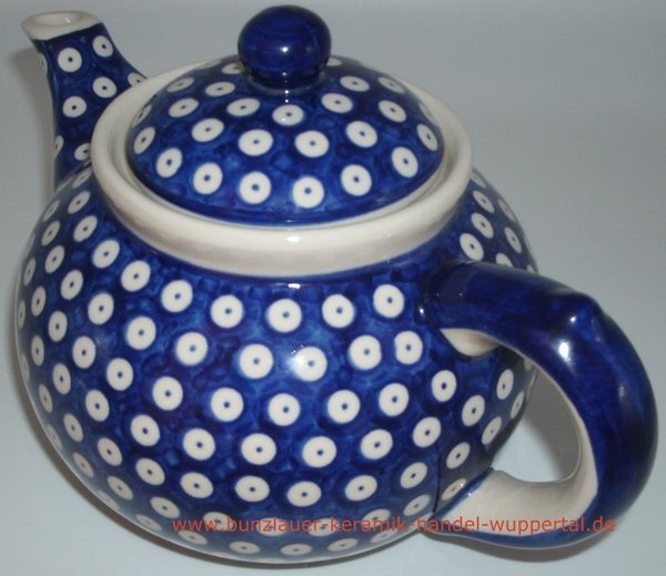 016112A Teekanne 1,4 Liter blau weiß gepunktet 016112A Teapot blue white dotted